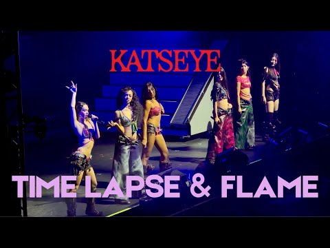 KATSEYE: Time Lapse & Flame | Beautiful Chaos Tour - The Armory, Minneapolis | 4K Fancam