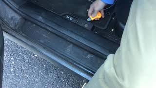 How to remove a Honda lock cylinder to find Key Code