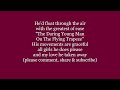 The Daring Young Man On The Flying Trapeze He floats through air Lyrics Words sing along song music