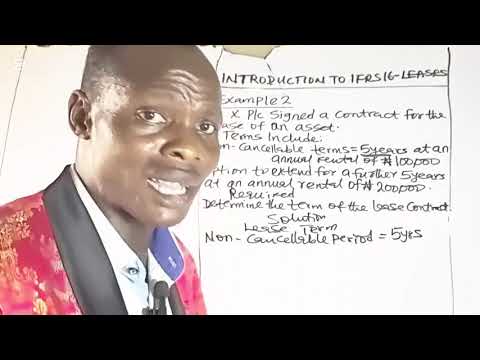 Introduction To IFRS 16 - Leases (Financial/Corporate /Strategic Business Reporting - ACCA , CPA )