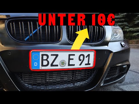 Rahmenloser Kennzeichenhalter für unter 10€