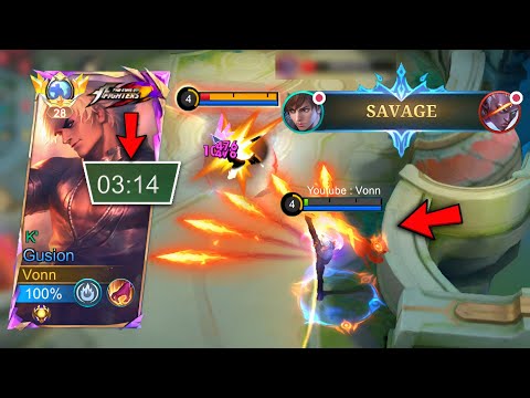 3 MIN SAVAGE! SUPER AGGRESSIVE GUSION BEST BUILD!🔥