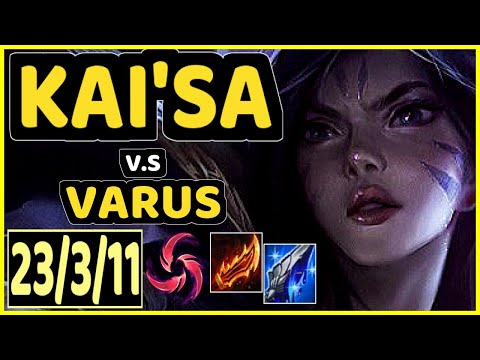 COMP (KAI'SA) vs VARUS - 23/3/11 KDA BOTTOM ADC CHALLENGER GAMEPLAY - EUW