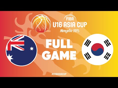 Quarter-Finals | Australia v Korea | Full Basketball Game | FIBA U16 Asia Cup 2025