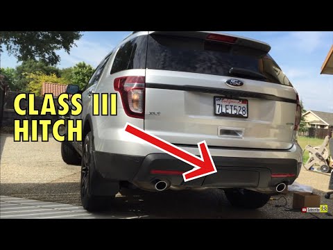 2011-2015 Ford Explorer Class III Trailer Hitch install BB5Z-19D520-AA 2012 2013 2014