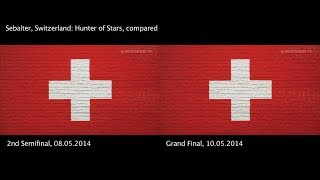 SEBalter - Hunter Of Stars (Switzerland) - Second Semi-Final and Grand Final compared