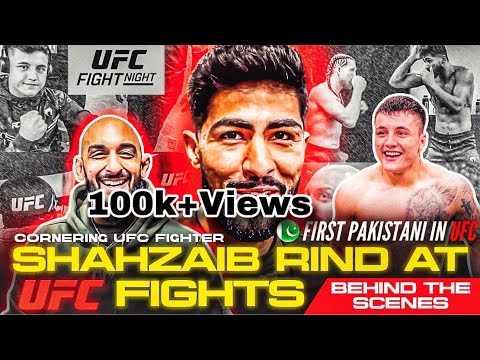 Shahzaib Rind | IN UFC FIGHTS | Ufc ke Back Stage pe kya hota ha ? | Cornering Ufc Fighter Fransisco