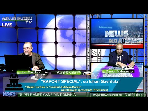 LIVE - TV NEWS BUZAU - "RAPORT SPECIAL", cu Iulian Gavriluta. "Alegeri partiale la Consiliul Jud...