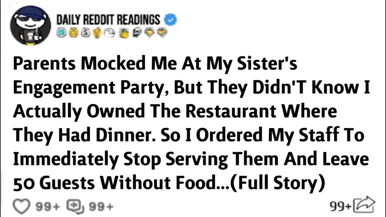 Parents M**d Me At My Sister's Engagement Party, But They Didn't Know I Actually...