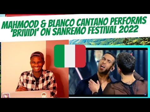 FIRST TIME EVER REACTING TO Sanremo 2022 - Mahmood & Blanco cantano ‘Brividi’ | THE EMOTIONS! OMG!!