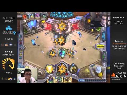 Amaz vs Gnimsh Part 2 - Top 8 Hearthstats Invitational
