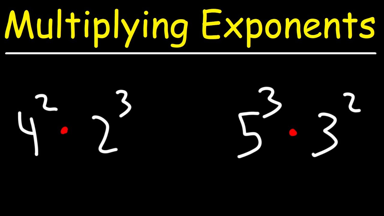 Multiplying Numbers with Exponents