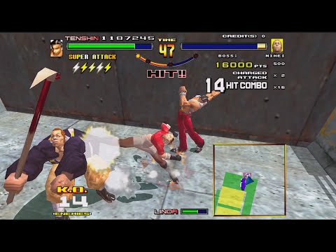 [230422] 2 player to go 5 stage：Tenshin+Linda C4x4 combo x7