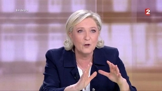 Emmanuel Macron : La sortie de l'euro, "c'est le grand n'importe quoi du projet" de Marine Le Pen