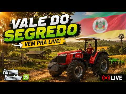 🌾🚜 LIVE AO VIVO - VALE DO SEGREDO #01 | O INÍCIO DA NOSSA FAZENDA! 🐂🌲