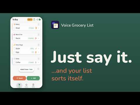 Voice Grocery List video thumbnail