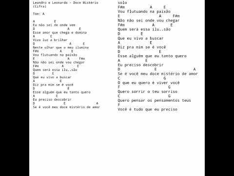 Doce Mistério - Leonardo