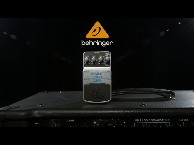 Vídeo relacionado con Behringer DR600 Digital Stereo Reverb Pedal with 6 Studio-Quality Effects, Dual Output Jacks, Durable Design and Intuitive Controls for Guitarists and Home Recording