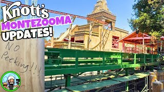NEW! Knott's Berry Farm 2025 Park and Scary Farm Updates | MonteZOOMA Scaffolding is Down!
