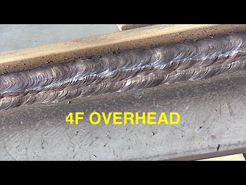 Overhead Welding with 7018 1/8" and 5/32"
