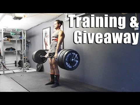 Squats & Deadlifts at the Home Gym | Runbaby Belt Giveaway Video