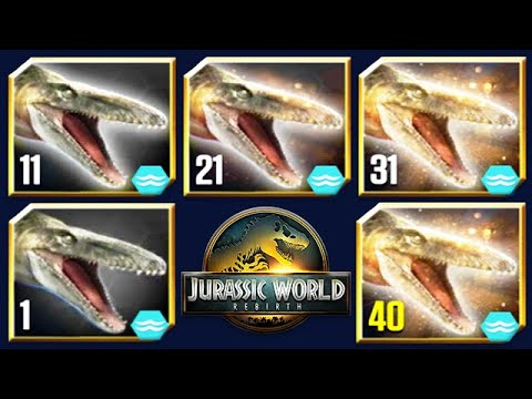 MOSASAURUS REBIRTH MAX LEVEL 40 FEEDING (JURASSIC WORLD THE GAME)