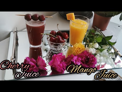 How to Make Cherry Juice | Mango juice | Cherry Juice Mango juice by Cooking& Style