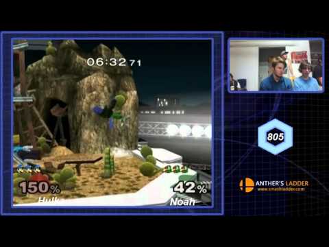 Melee @ Ross's #1: Singles Winners Semis - Hulka (Luigi) vs Noah (Falco)