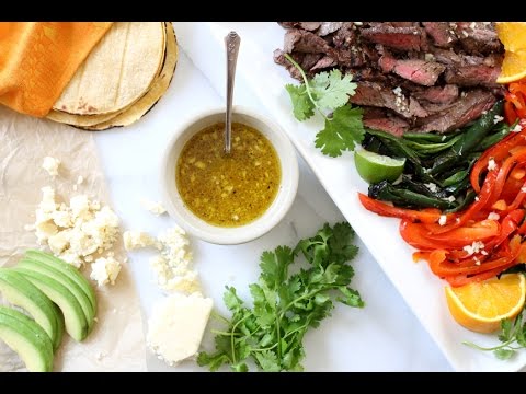 Grilled Skirt Steak with Easy Mojo Sauce