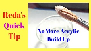 How  to Keep Your Acrylic Brush Clean All the Time -No Acetone