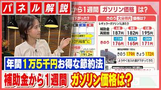 補助金再開でガソリン価格に変化が。一方で仕入れ困難で“休業”する店も…政府の財源はいつまでもつ？年間１万５千円お得な節約術とは。