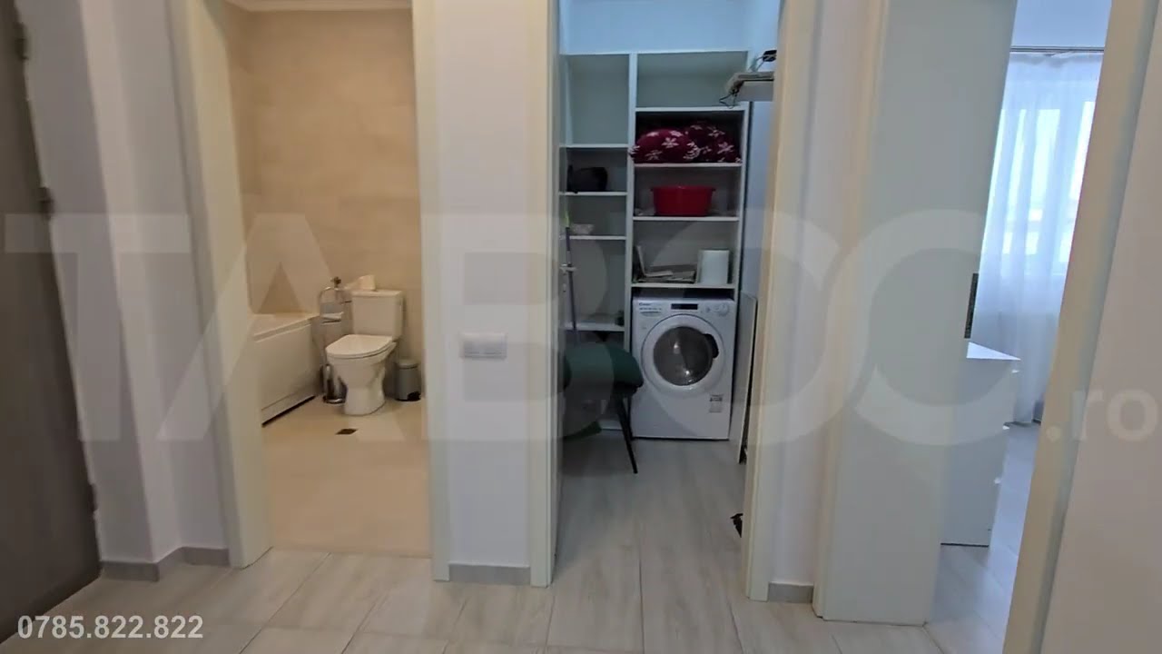 Apartament de vanzare cu 2 camere mobilate si utilate parcare Selimbar - Video