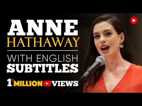 ENGLISH SPEECH | ANNE HATHAWAY: Paid Family Leave (English Subtitles)