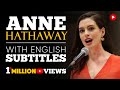 English Speech | ANNE HATHAWAY: Paid Family Leave