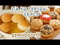 Super Lembut Dough Kecil Jadi Donat Montok 250 Gram Terigu 18 Pcs Donat