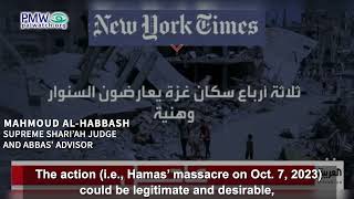 Clip with translation of New York Times article text