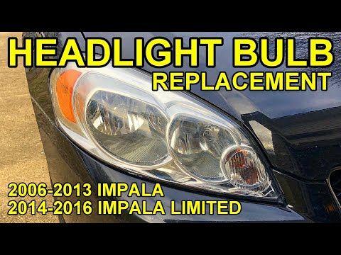How To Replace A Headlight Bulb On 2006-2013 Impala & 2014-2016 Impala Limited Chevrolet