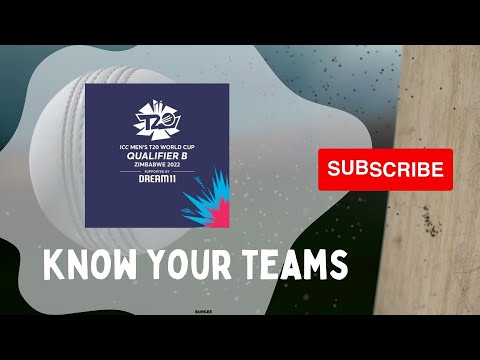 KNOW YOUR TEAMS: 2022 ICC T20 World Cup Qualifier B