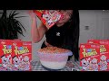 Girl Vs GIANT BOWL OF FRUITY PEBBLES CHALLENGE Vs Matt Stonie GirlVsfood