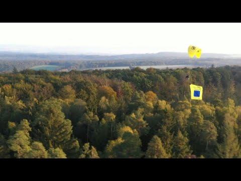 Weiterbau der A49: Greenpeace protestiert gegen Waldrodung | AFP