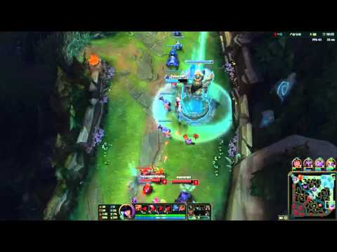 LoL Caitlyn and Soraka vs Draven and Lux Bot Lane - Loss