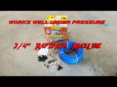 Easy Air Compressor Plumbing - RapidAir MaxAir 3/4" Master Kit Garage Install