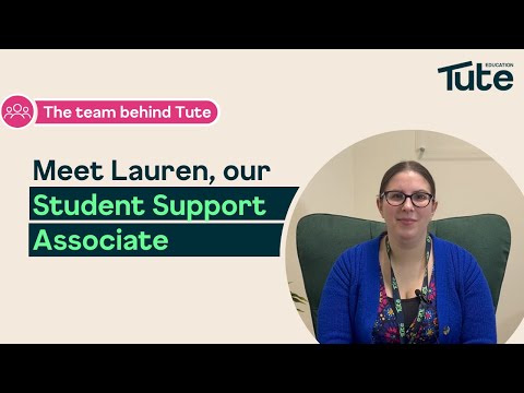 Meet Lauren - our Student Support Associate | Tute Education