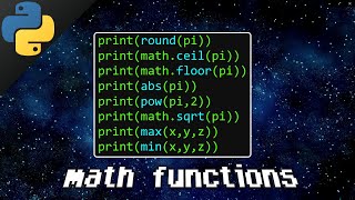 Python math functions 🧮