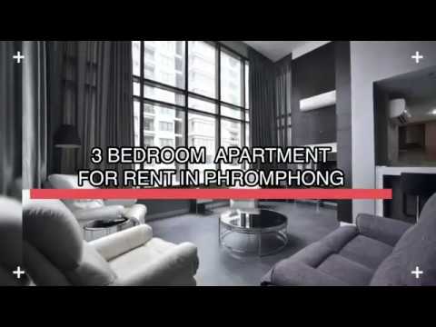 Modern 3 bedroom apartment rent in phromphong.  Don't Miss!  3 bedroom apartment rent in phromphong.