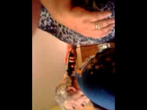 James Guy  gets hair cut