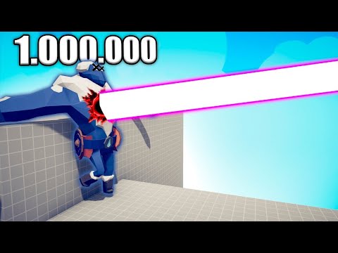 1.000.000 DAMAGE LASER GUN & BALLISTA vs UNITS COMPILATION - TABS | Totally Accurate Battle Simulato