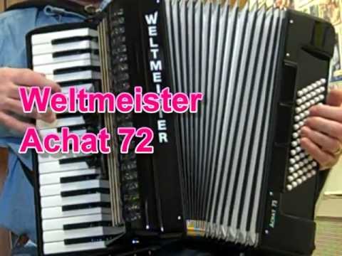 Weltmeister Achat 72 Bass Accordion - Made in Germany