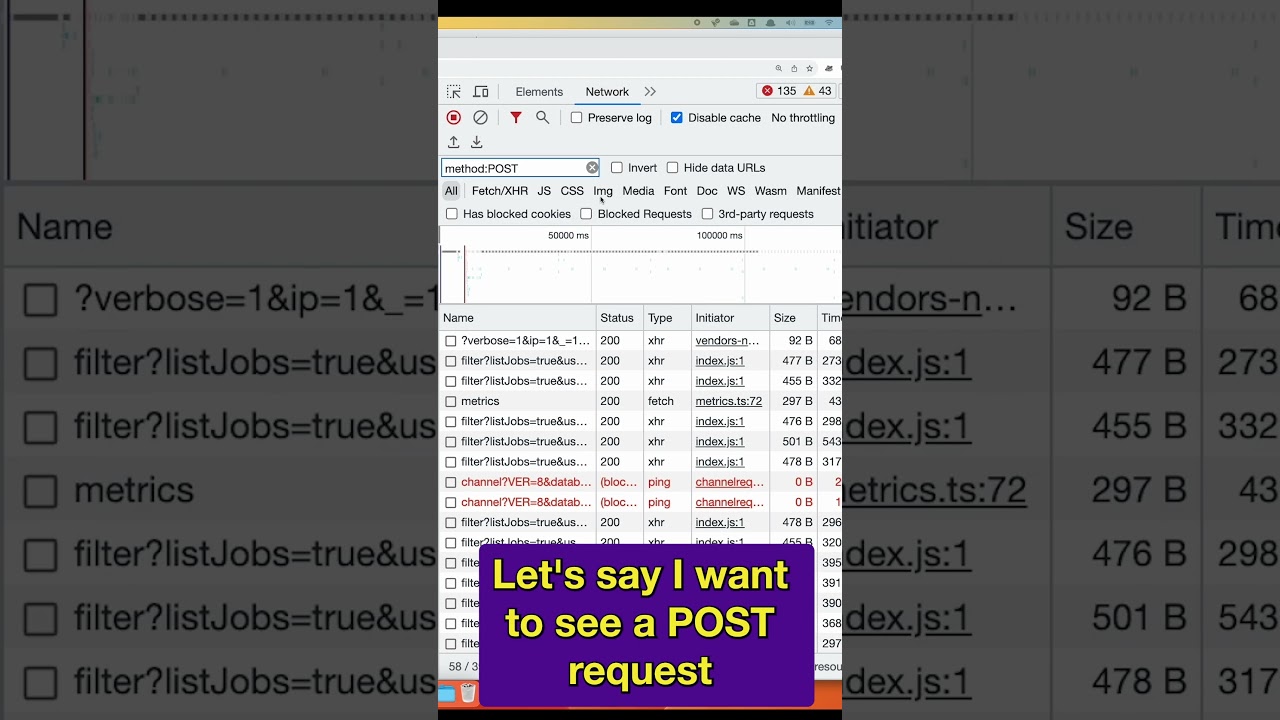 Master DevTools: Network Filters #webdevelopment