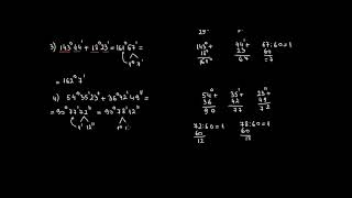 Calcule cu măsuri de unghiuri